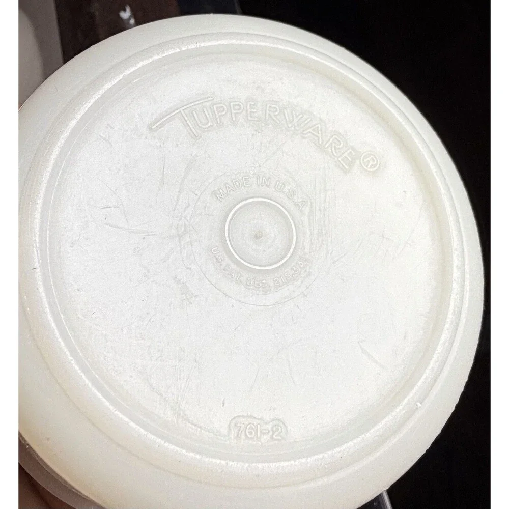 Vintage Tupperware Measuring Cups Sheer‎ White Stacking Nesting Set of 4